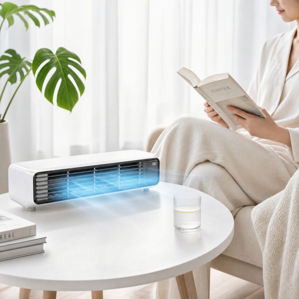 AirZuma rafraîchisseur d’air portable - Rafraîchisseur portable silencieux prêt en secondes